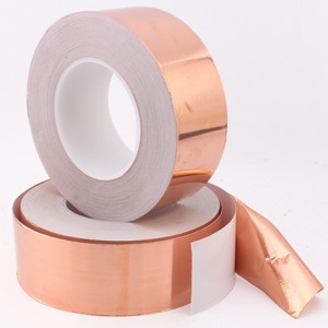 Single Side Copper Foil Tape Non ledande lim med en värmebeständighet för EMI Shielding
