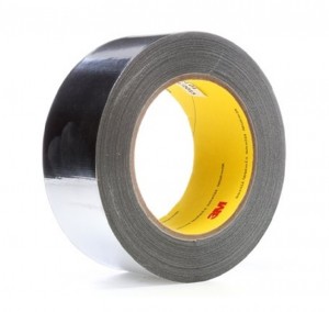3M363L Suhu Tinggi Aluminium Foil Kaca Cloth Tape Bungkus Selama Kabel Isolasi