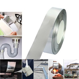 ສີທົນຄວາມຮ້ອນ Aluminum Tape ຟໍກັບ Nonconductive ກາວສໍາລັບ EMI Shielding