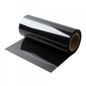與單塗膠帶超薄磨砂黑顏色抗指紋PET膜促進散熱器和更薄的電子設備的底紋光